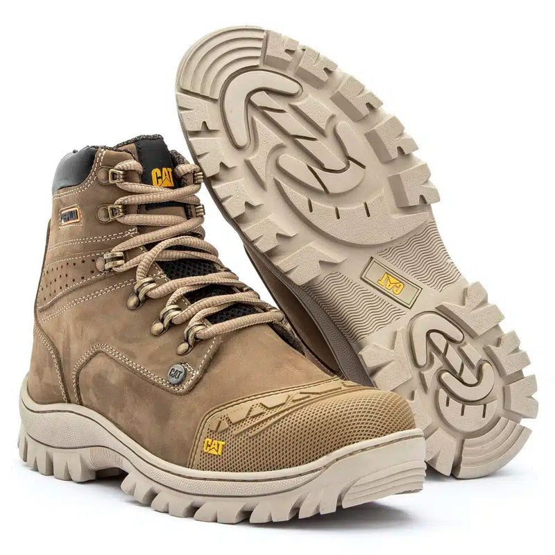 Bota 2190 Crema Nobuck Bico PVC