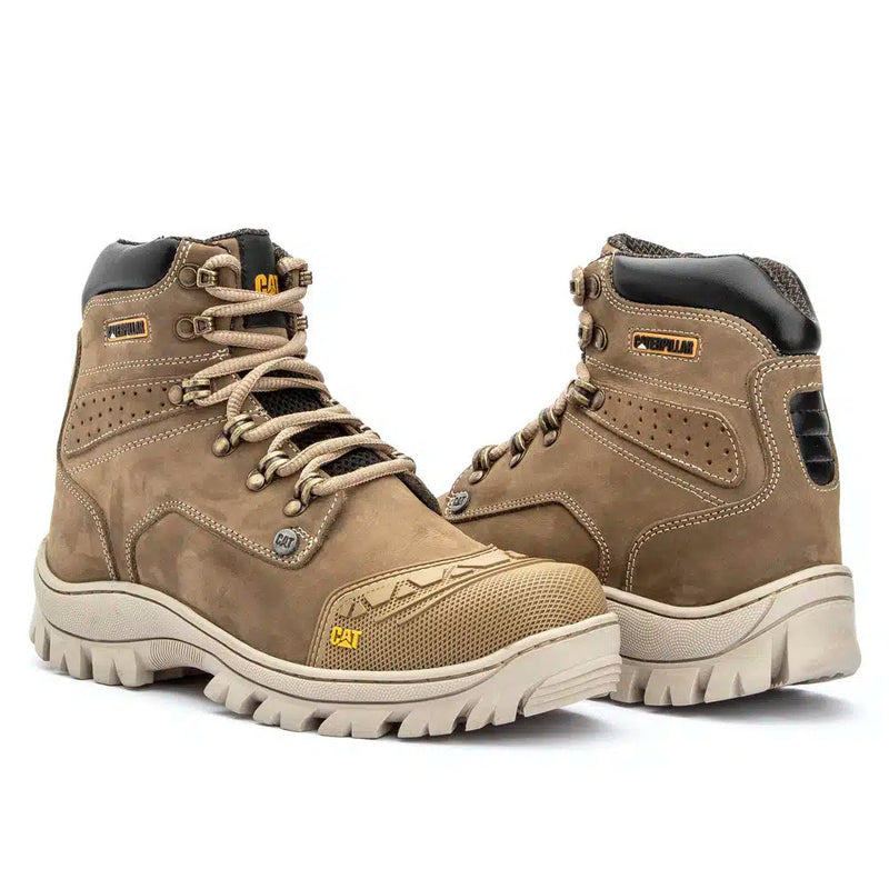 Bota 2190 Crema Nobuck Bico PVC