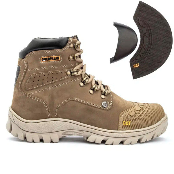 Bota 2190 Crema Nobuck Bico PVC